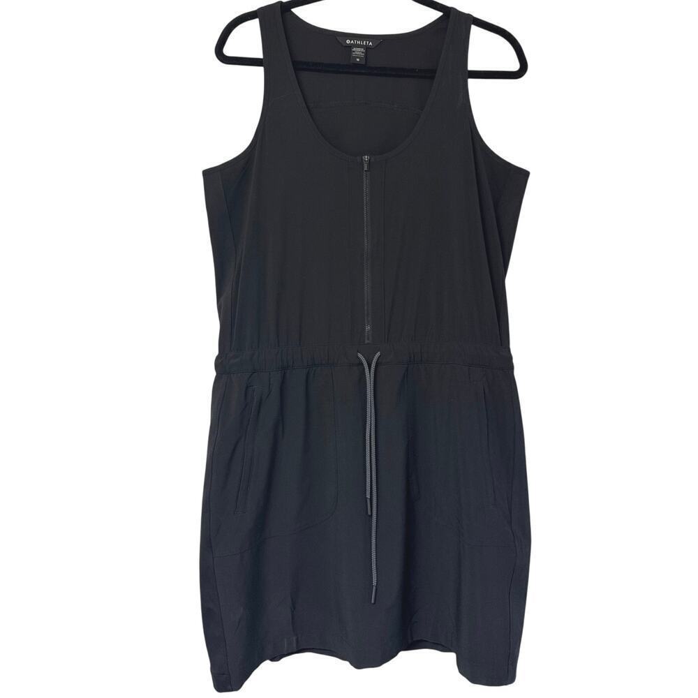Athleta Womens Expedition Dress Skort Size 10 Black Stretch Outdoor Hiking NEW - Picture 2 of 10